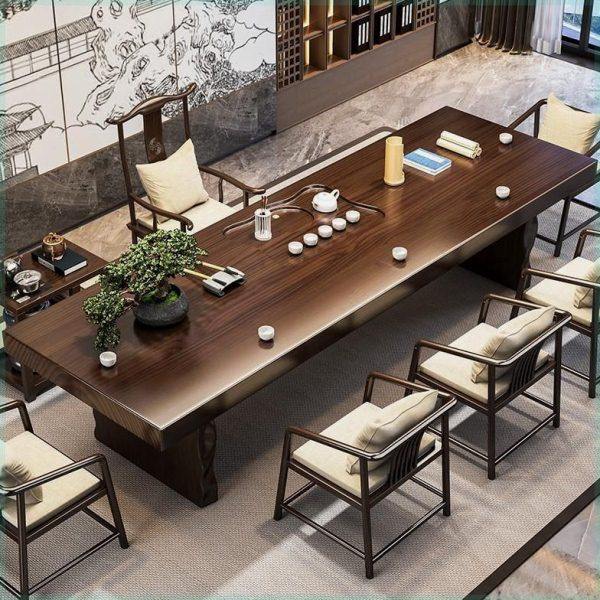 实木茶桌一体一整套轻奢办公室简约功夫茶台中式客厅泡茶桌椅组合,住宅家具,家用茶台/茶桌,淘宝优惠券,粉丝福利购,淘宝优惠卷