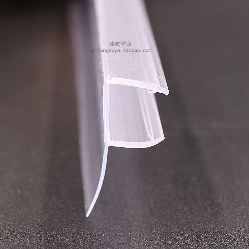 f型挡水条 12mm玻璃用边宽17mCm 移门侧边挡水挡风防尘防风密封条