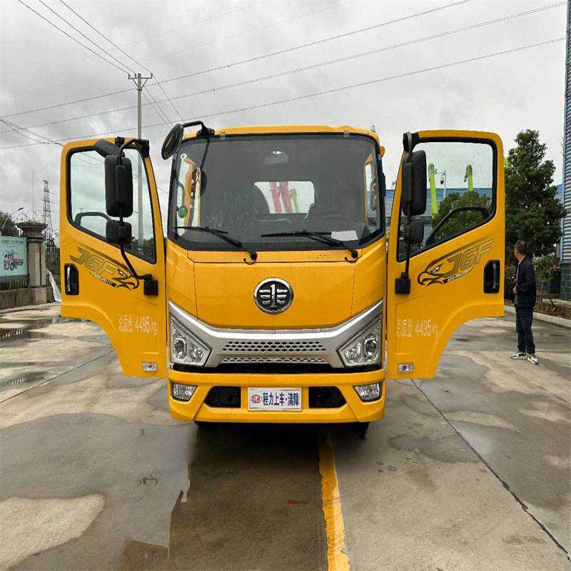 解放云内150马力800轴距蓝牌清障一拖二 道路救援平板拖车 厂家