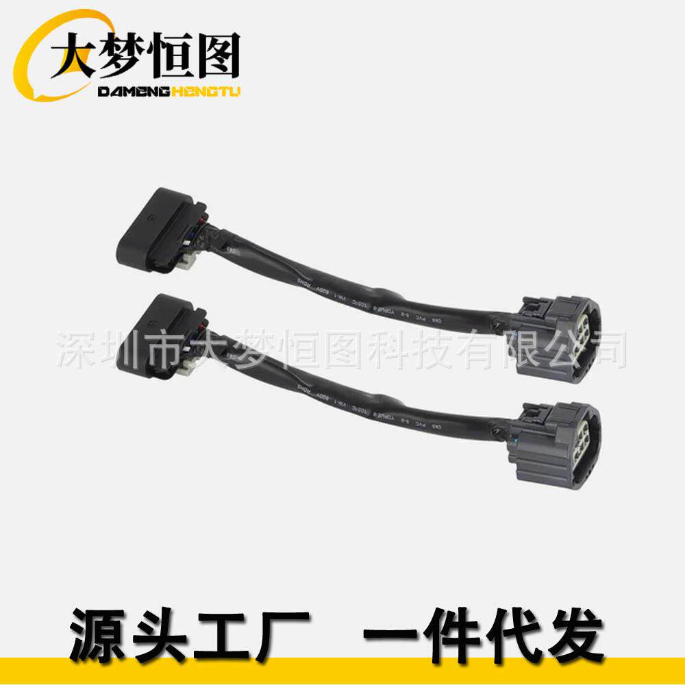 2007-2012年GMCAcadiaHID转卤素车头灯转换线适配器套装