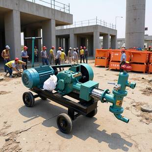 BW60灰浆注浆机单杠活塞式水泥浆灌浆机小型卧式水泥砂浆注浆泵