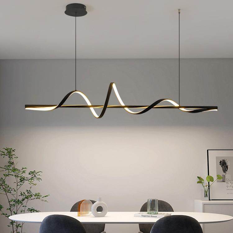 北欧极简餐厅吊灯创意艺术水波纹简约现代一字长条中古餐桌吧台灯,自行车/骑行装备/零配件,更多零件/配件,淘宝优惠券,粉丝福利购,淘宝优惠卷