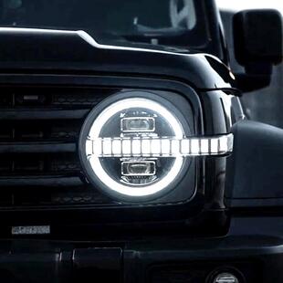 适用于坦克300烈马款大灯总成改装矩阵LED透镜大灯跑马日行灯流光