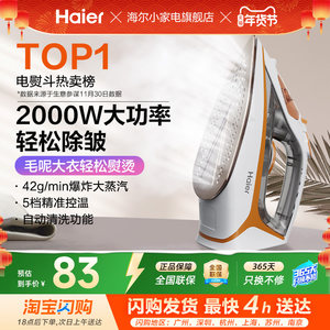 海尔电熨斗家用手持小型蒸汽熨烫机老式熨斗裁缝店烫衣服拼豆专用