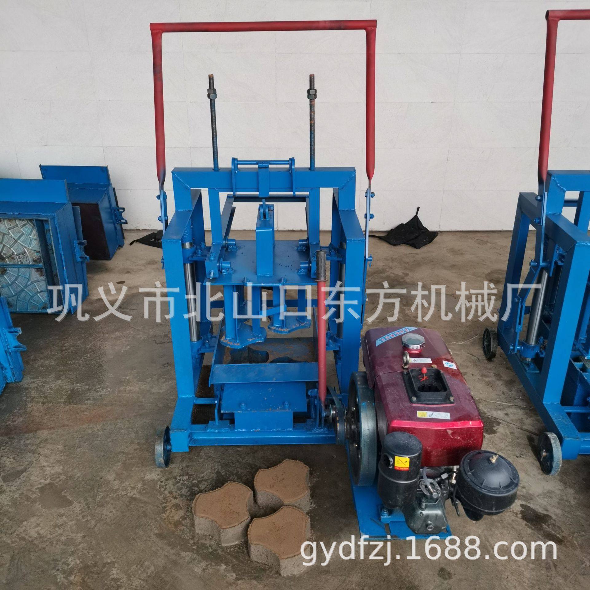 柴油制动发电柴油铺路砖圆弧型12P动力发电无需用电水泥制砖