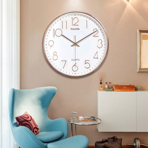 立体数字现代时尚简约挂钟卧室客厅办公静音时钟挂表创意石英钟表