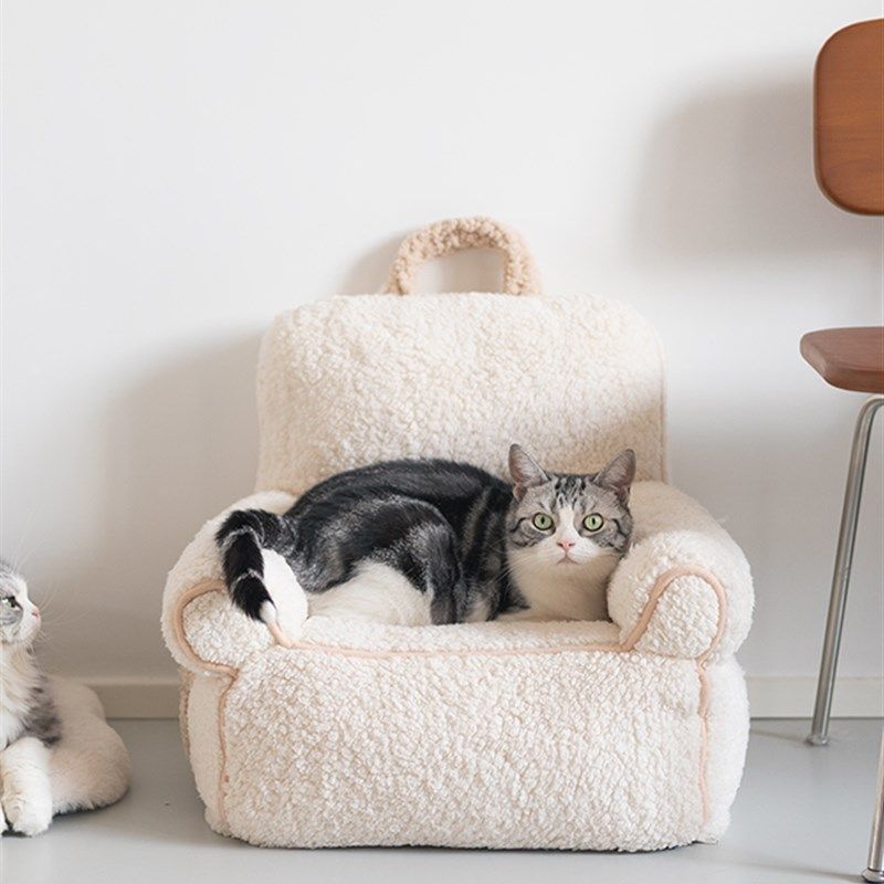 猫窝可拆洗狗窝 小型犬窝 猫沙发 奶油风毛绒睡垫保暖宠物四季,宠物/宠物食品及用品,猫窝/屋/帐篷/沙发,淘宝优惠券,粉丝福利购,淘宝优惠卷