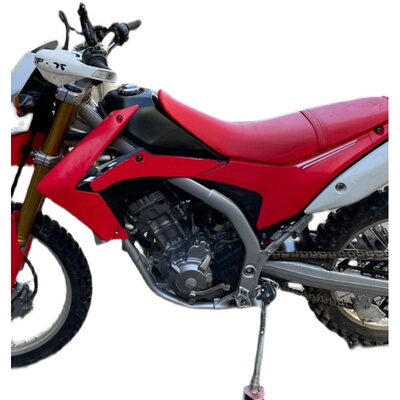 适用CRF后刹车盘保护盖CNC卡钳改装支架CRF250 300L后碟煞床包