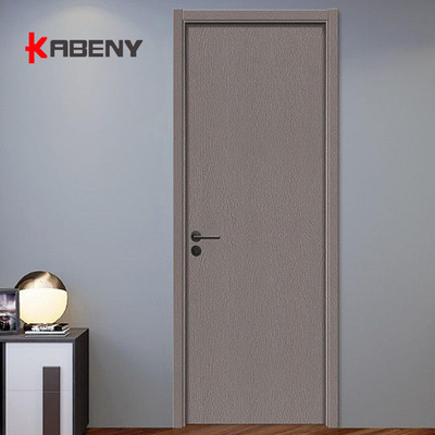 厂家直销免漆烤漆转印WPC木塑门树脂木塑材质门隔音防水防潮木门