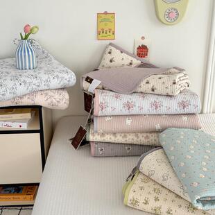 韩式新款双面天丝莫代尔夹棉床盖单件榻榻米床铺盖加厚床单三件套