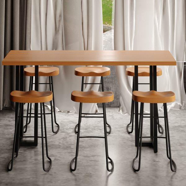 餐厅长条桌子实木茶水靠墙吧台桌商用铁艺长方形休闲咖啡厅长吧桌,商业/办公家具,酒吧桌,淘宝优惠券,粉丝福利购,淘宝优惠卷