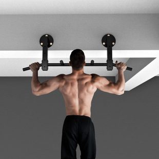 家用室内单杠墙体引体向上家庭横梁上侧面单扛墙上吊杠杆健身器材