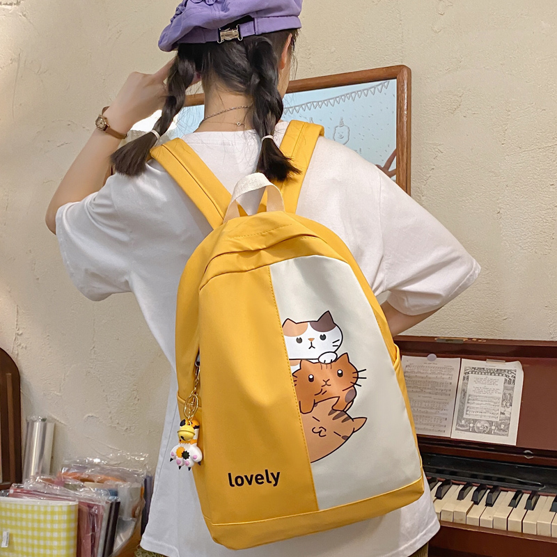 原创日系可爱小学生书包儿u童轻便双肩背包女孩一到三年级减负补