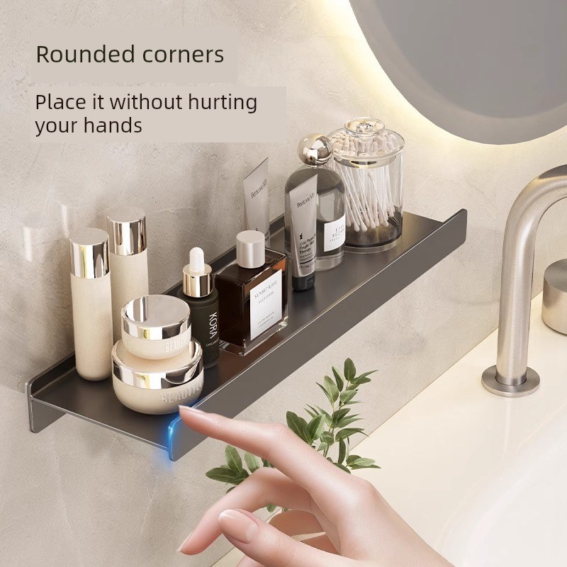 壁挂式阳台免i打孔浴室储物架墙壁浴室架厕所洗手盆