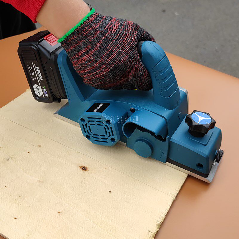 大功率锂电池电刨子木工专用电动刨刀手提电推刨木机平刨机多功能