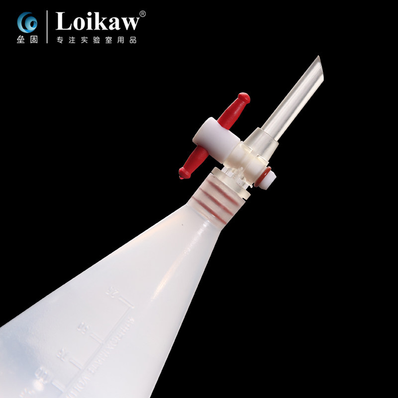 塑料梨形分液漏斗 pp漏斗125/250/500/1000ml四氟塞聚丙烯分液漏
