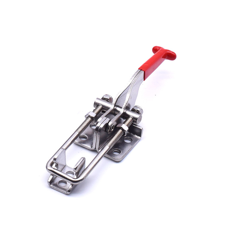 快速拉紧扣 304不锈钢可调节搭扣锁夹箱扣锁扣夹具 门栓式夹钳431