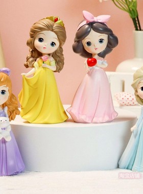 网红创意可爱公主娃娃摆件少女心女孩房间装饰儿童闺蜜新年礼物