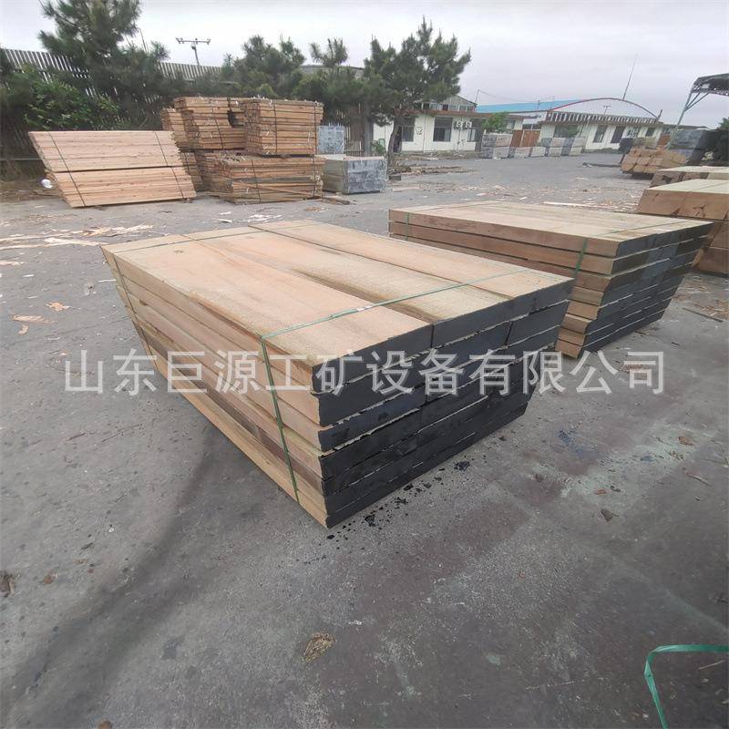 40×90mm钢材垫木 防腐油浸枕木 铁路轨道用木 基础钢木垫木