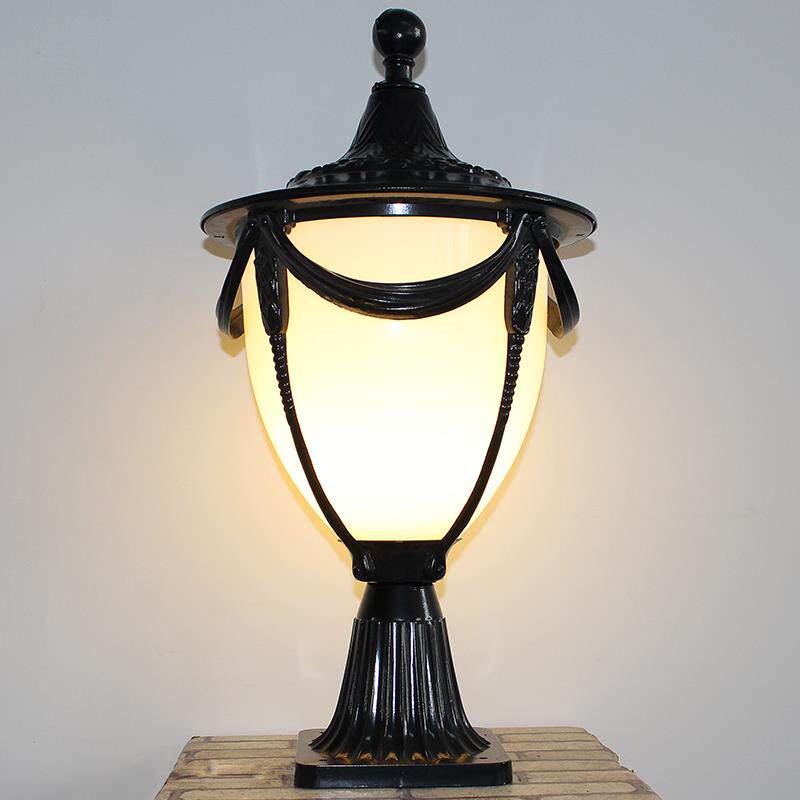 复古大门柱灯立柱灯别墅庭院灯防水户外围墙灯柱子灯端景台灯饰