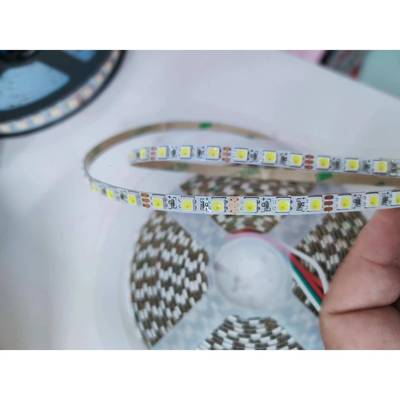 LED灯带WS2812B3535120灯幻彩软灯带5V板宽5mm白光6500k