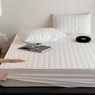 全棉防水隔尿床笠保护垫夹棉透气可水洗单件床笠简约1.8m床品家用