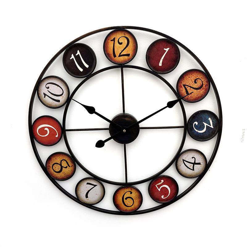 爆款热销钟表欧式创意铁艺时钟外贸客厅卧室装饰圆形挂钟,特色手工艺,其他特色工艺品,淘宝优惠券,粉丝福利购,淘宝优惠卷
