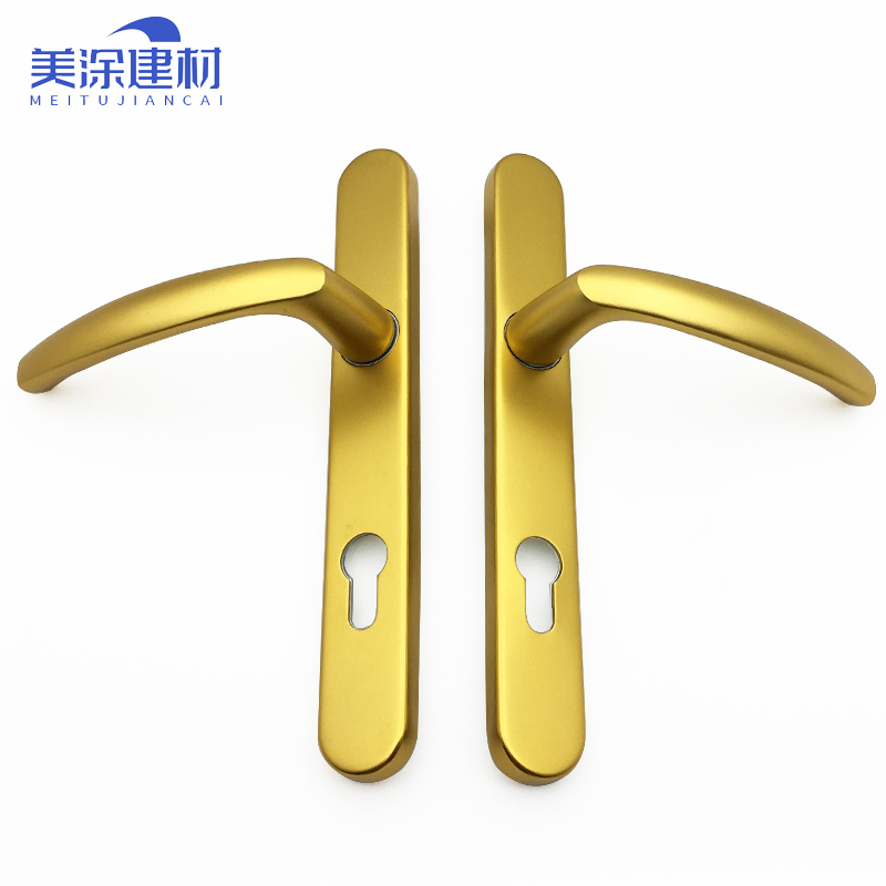断桥铝合金平开门锁门把手门执手85孔距锁具门拉手锁芯锁体外开门