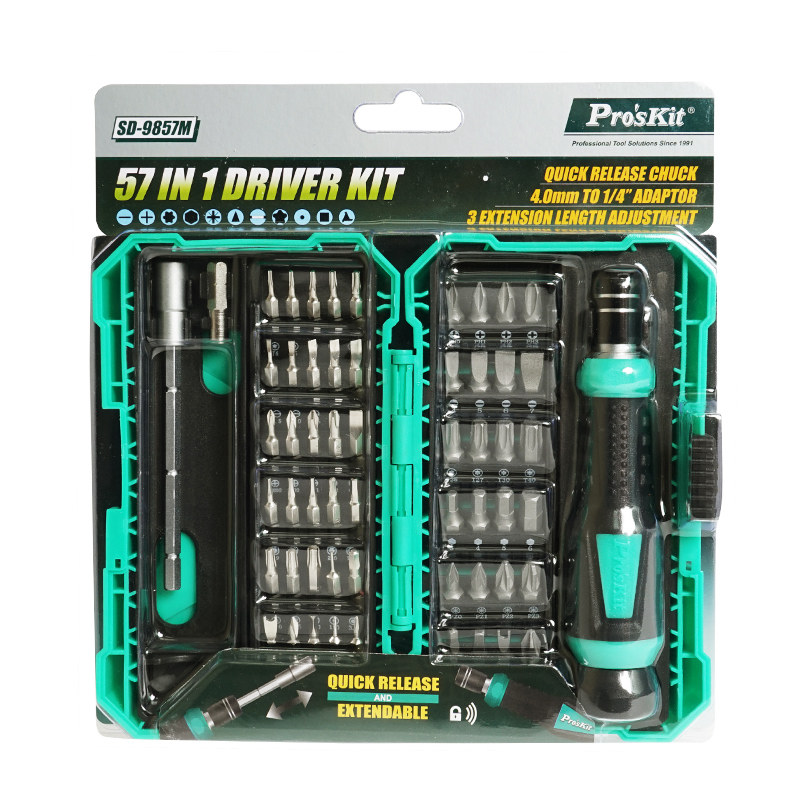 台湾宝工SD-9857M 57合1维修螺丝刀套装 电脑 手机 精密起子组