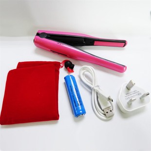 韓式迷你電池可充電無線直髮卷髮夾板 速熱恆溫200攝氏度不傷髪