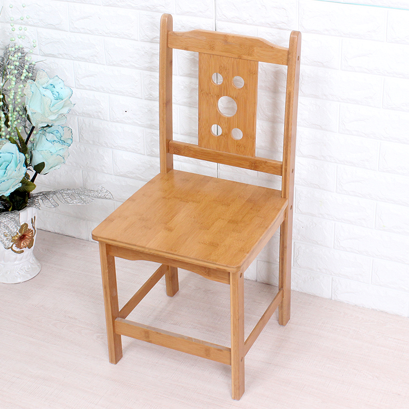 楠竹靠背椅家用餐椅儿童椅子简约木质小椅子学生写字椅子换鞋凳子
