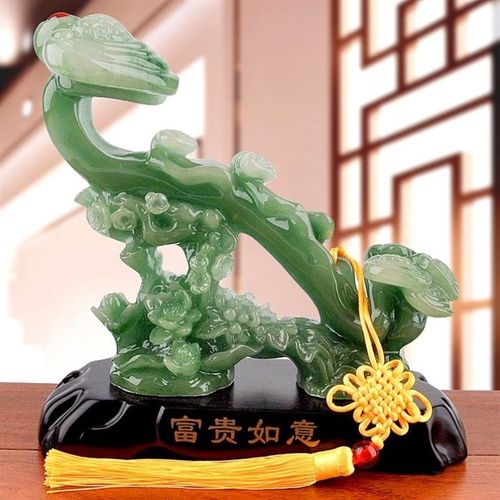 富贵如意摆件家居玄关酒柜客厅装饰品摆件树脂工艺品乔迁新居礼物