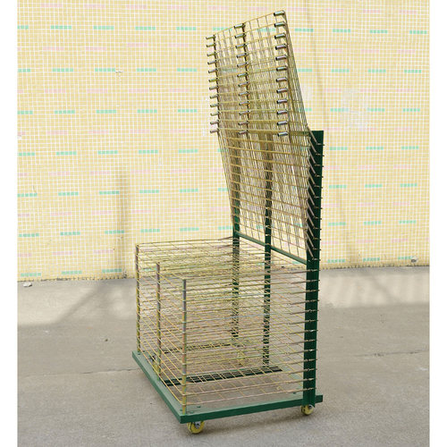 千层架50层干燥架晾晒架折叠置物烘烤箱25层印刷布匹收纳美术置纸