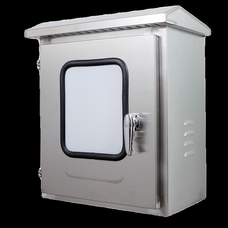 304户外双门配电箱2q01不锈钢监控箱仪表保护箱防水成套配电箱加