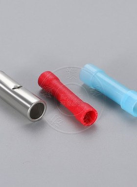 BNBV中间接头管状镀绝缘w锡铜管端子冷压裸端子电线接线并线对接