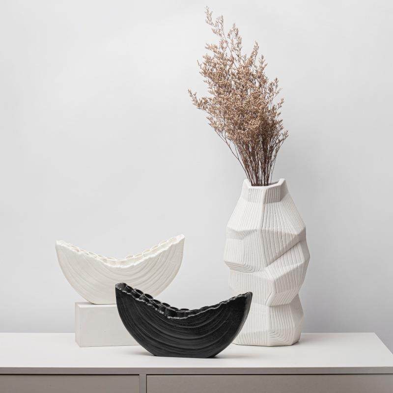 简约现代创意几何不规则多孔树脂花瓶花器摆件软装客厅茶几装饰品,清洗/食品/商业设备,风口/风叶/风机配件,淘宝优惠券,粉丝福利购,淘宝优惠卷