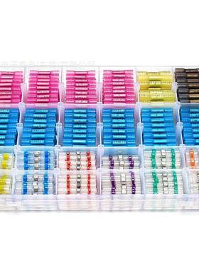 410PCS盒装热缩焊锡环150个焊接密封连接器和260pcs防水端子套件