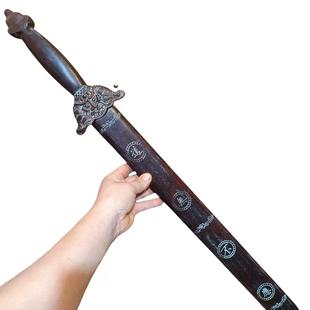 肥城桃木一体剑天师龙虎七星剑道家用品法器张天师剑五雷剑带剑鞘