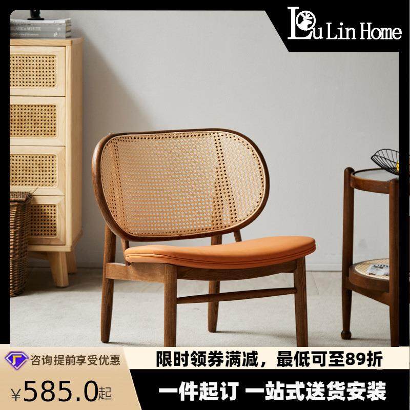 美式实木休闲躺椅阳台休闲椅民宿沙发客厅藤编沙发椅简约单人藤椅,金属材料及制品,金属加工件/五金加工件,淘宝优惠券,粉丝福利购,淘宝优惠卷