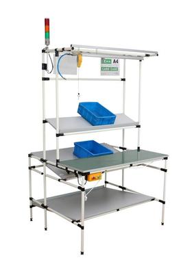 线棒工作台防静电操作台精益货架车间流水线精益管工作桌