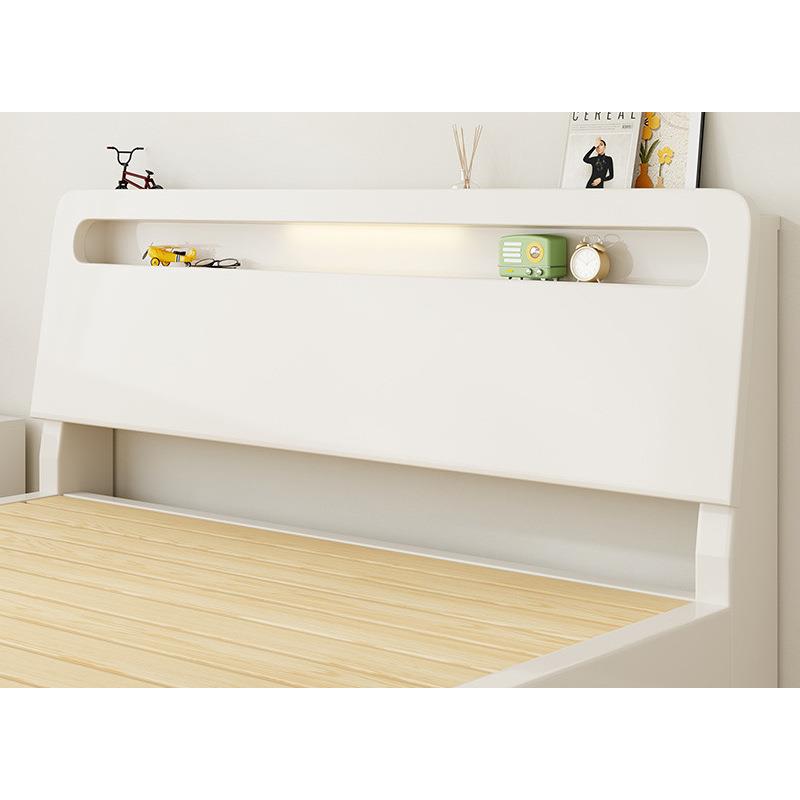 床实木床现代简约1.5米双人床出租房家用新款经济型1米2单人床架