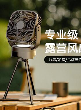 大风力降温学生宿舍小型静音小风扇户外露营小便携式摇头电扇迷你