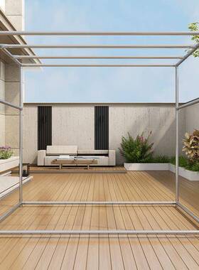 镀锌钢管晾衣架落地家用室外晒被架户外阳台楼顶简易大型凉衣迪鹏