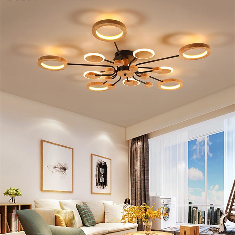 北欧简约现代大气客厅餐厅灯创意个性卧室圆形led吸顶灯具X9128