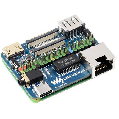 树莓派 CM4-NANO-B 超迷你扩展板B型 仅CM4大小 集成多种接口