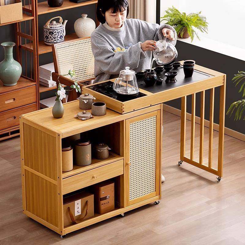 可移动新中式茶台茶桌家用放阳台泡茶桌一整套办公室茶水柜小茶几,3C数码配件,其它配件,淘宝优惠券,粉丝福利购,淘宝优惠卷