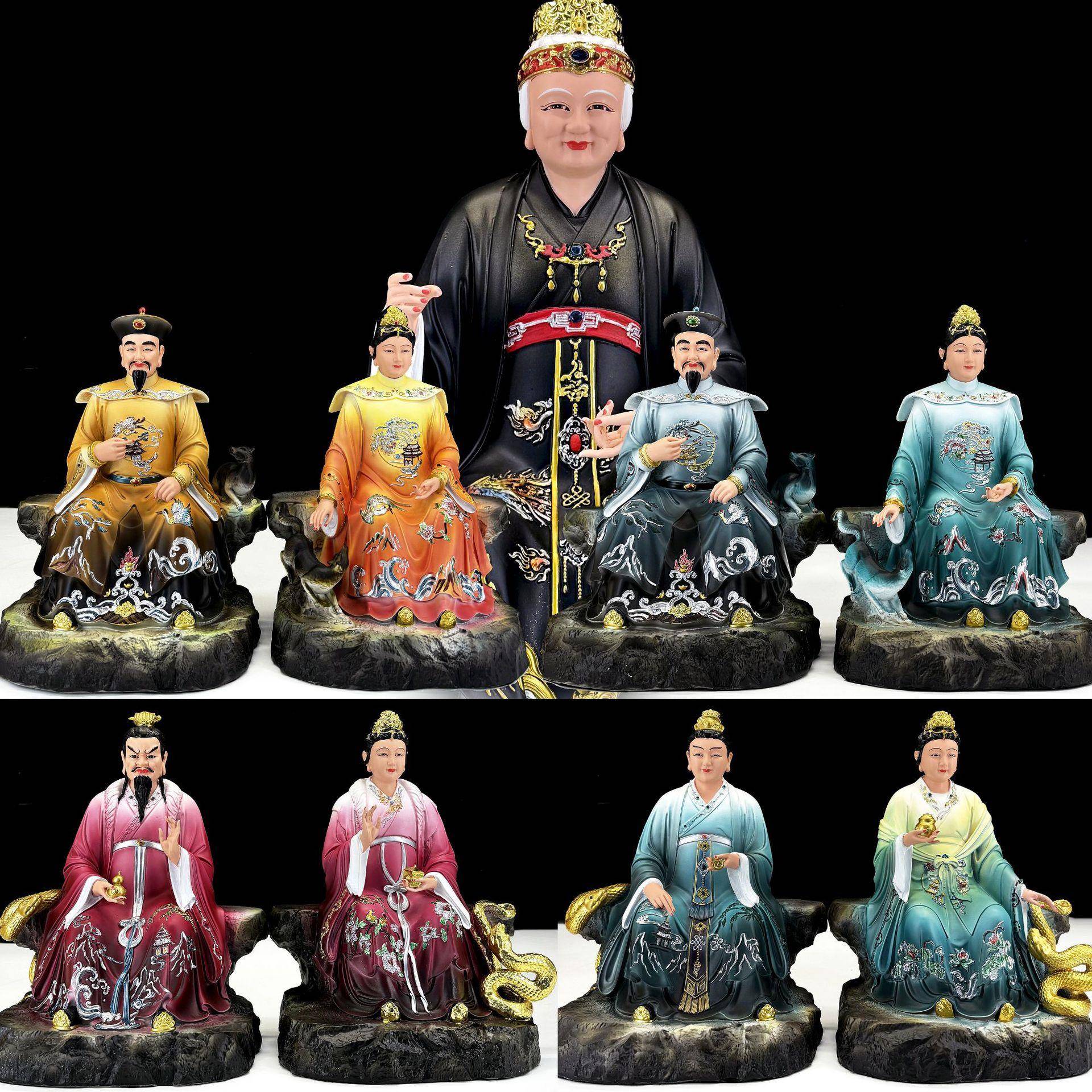 胡三太爷太奶四大家族12寸黄三太爷太奶胡黄常蟒像黑妈妈像树脂像