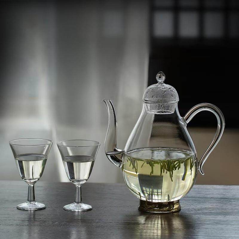 2023绿茶器新款清欢套装高硼硅玻璃一壶二杯绿茶专用泡茶器组合