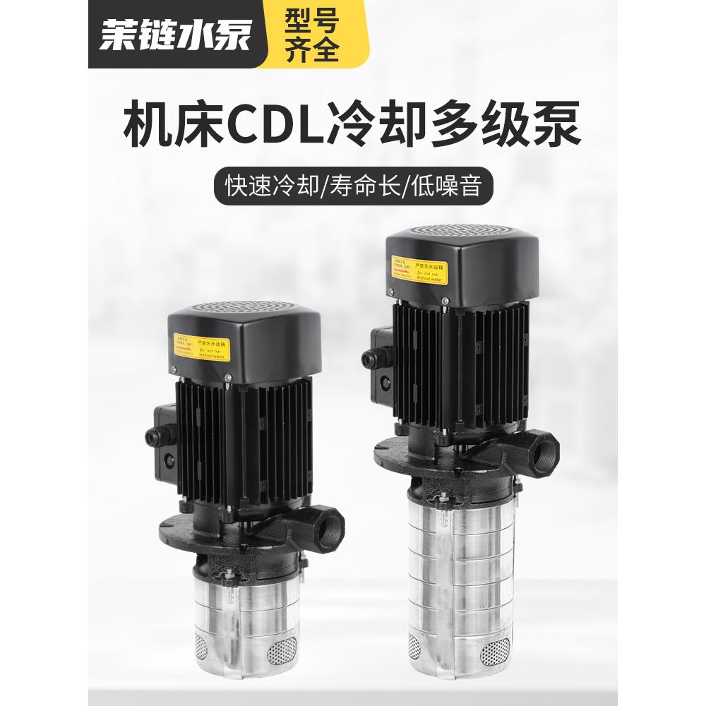 浸入式加工水泵CDL/CRK机床油泵不锈钢多级离心泵三相高压泵