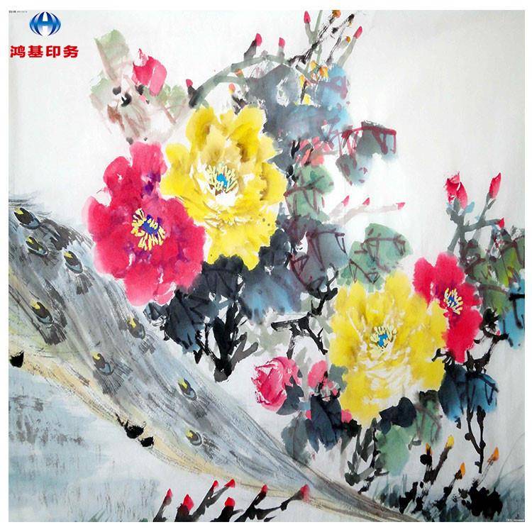 北京厂家制作广告精喷国画艺术品复制喷绘写真高清艺术品喷绘